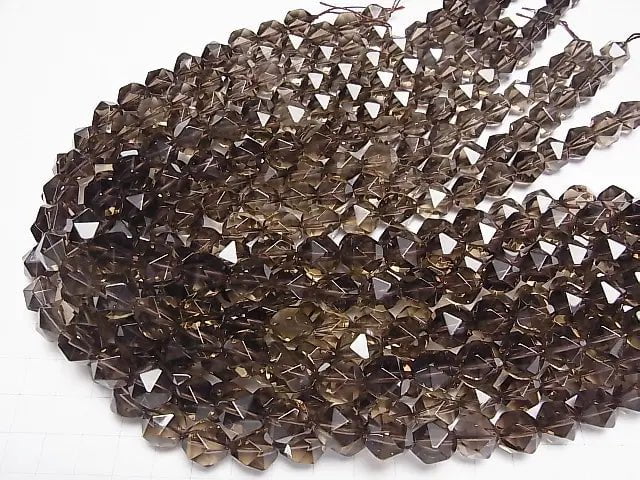 High Quality Smoky Quartz AAA 20Faceted Round 12mm half or 1strand beads (aprx.15inch/36cm)