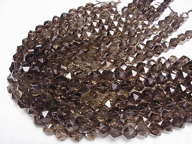 Smoky Quartz AAA 20Faceted Round 12mm 1/4 or 1strand beads (aprx.15inch/36cm)