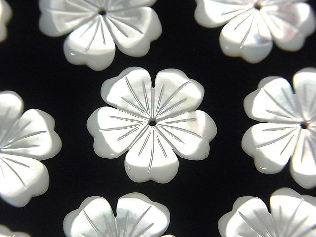 Flower, Mother of Pearl (Shell Beads) Pearl & Shell Beads