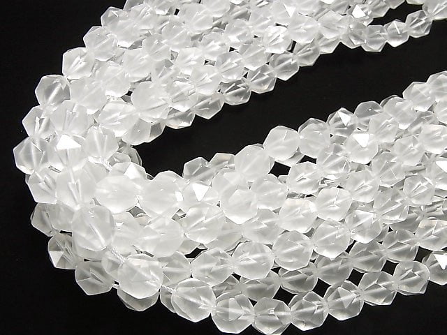 [Video] Milky Quartz AAA 20Faceted Round 12mm half or 1strand beads (aprx.14inch/35cm)