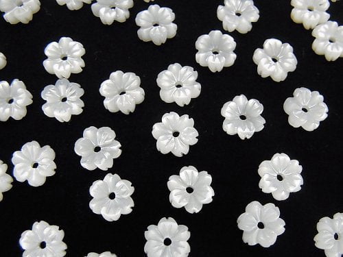 Flower, Mother of Pearl (Shell Beads) Pearl & Shell Beads