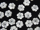 [Video] High Quality White Shell AAA Flower 8mm Center Hole 4pcs