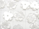 [Video] High Quality White Shell AAA Flower 8mm Center Hole 4pcs