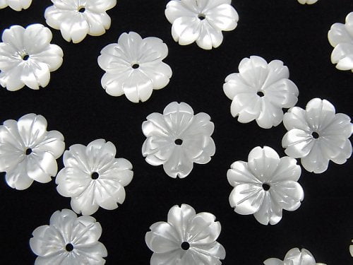 Flower, Mother of Pearl (Shell Beads) Pearl & Shell Beads