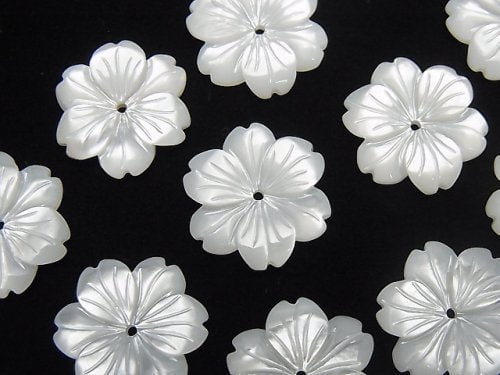 Flower, Mother of Pearl (Shell Beads) Pearl & Shell Beads