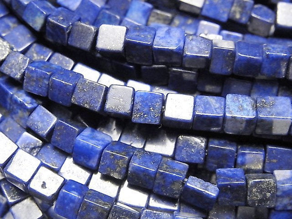 Cube, Lapis lazuli Gemstone Beads