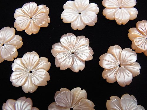 Flower, Mother of Pearl (Shell Beads) Pearl & Shell Beads