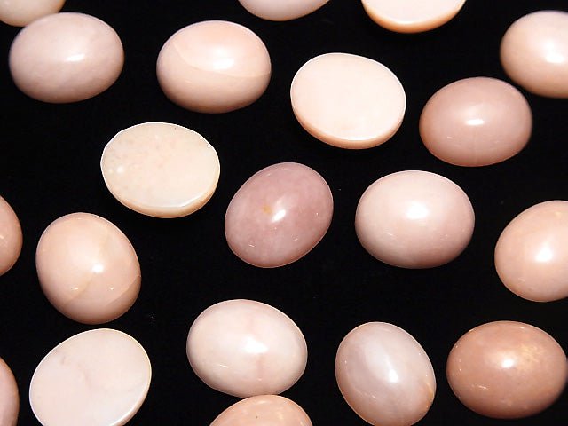 [Video]Pink Opal AA + Oval Cabochon 12x10mm 2pcs