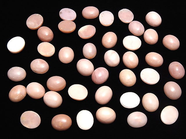 [Video]Pink Opal AA + Oval Cabochon 12x10mm 2pcs