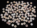 [Video] High Quality Pink Shell AAA Flower 6mm Center Hole 4pcs