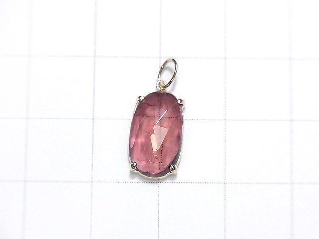 [Video] [One of a kind] Made in Japan!  High Quality Rubellite AAA Pendant [K10 Yellow Gold] NO.4