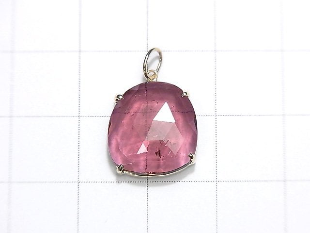 [Video] [One of a kind] Made in Japan!  High Quality Rubellite AAA Pendant [K10 Yellow Gold] NO.17