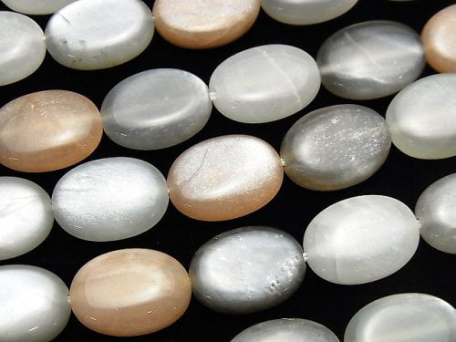 Moonstone, Oval Gemstone Beads