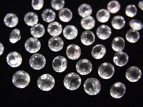 [Video] High Quality Rose Quartz AAA Undrilled Round Faceted 4x4mm 10pcs