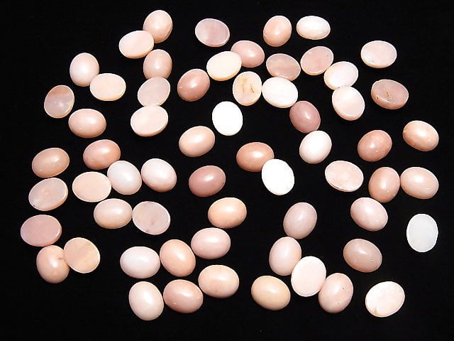 [Video]Pink Opal AA + Oval Cabochon 10x8mm 3pcs