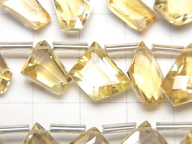 [Video]High Quality Citrine AAA Fancy Shape Faceted 1strand (8pcs)