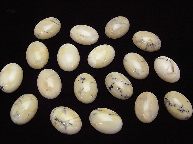 [Video] African Opal Oval Cabochon 18x13mm 1pc