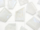 [Video] High Quality Rainbow Moonstone AAA- Undrilled Fancy Shape Faceted 3pcs