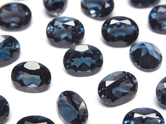 [Video] High Quality London Blue Topaz AAA Loose Stone, Oval Faceted, 10x8mm, 1pc