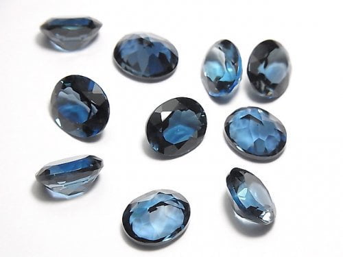 Oval, Topaz, Undrilled (No Hole) Gemstone Beads