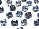 [Video]High Quality London Blue Topaz AAA Loose stone Square Faceted 7x7mm 1pc