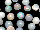 [Video]High Quality Ethiopian Opal AAA- Round Cabochon 8x8mm 2pcs