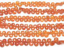 [Video]High Quality Carnelian AAA- Chestnut Faceted Briolette half or 1strand beads (aprx.7inch/18cm)