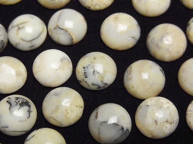 [Video] African Opal Round Cabochon 10x10mm 3pcs