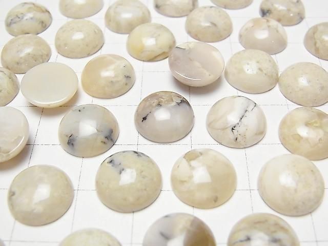 [Video] African Opal Round Cabochon 12x12mm 2pcs