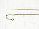 14KGF American Threader Earrings Cable with Hooks (Venetian) 1 pair