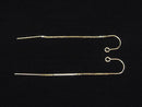 14KGF American Threader Earrings Cable with Hooks (Venetian) 1 pair
