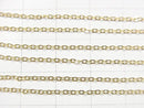 14KGF Flat Cable Chain 1.0mm [40cm][45cm] Necklace 1pc
