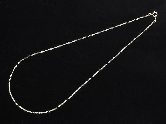 14KGF Flat Cable Chain 1.2mm [40cm][45cm] Necklace 1pc