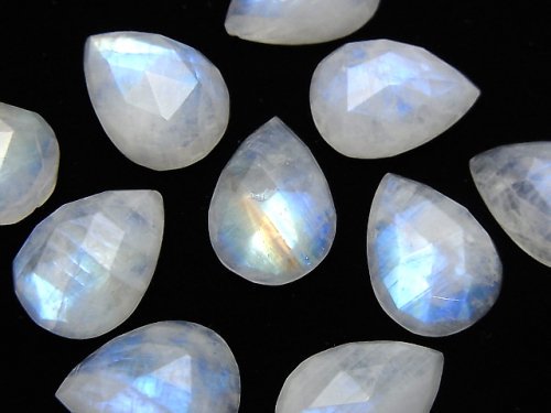 Pear Shape, Rainbow Moonstone Gemstone Beads