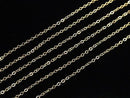 14KGF Flat Cable Chain 1.3mm 10cm