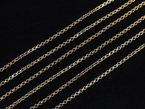 14KGF Rolo Chain 1.1mm [40cm][45cm][50cm] Necklace 1pc