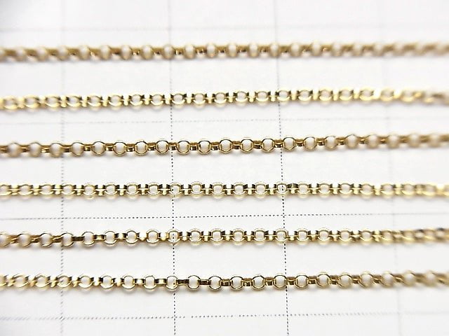 14KGF Rolo Chain 1.1mm [40cm][45cm][50cm] Necklace 1pc