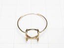 [Video][Japan][K10 Yellow Gold] Ring Frame (Prong Setting) for Round Cabochon 8mm 1pc
