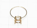 [Video][Japan][K10 Yellow Gold]Round Faceted Ring Frame (Prong Setting) for 8mm (1pc)