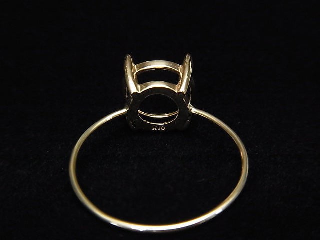 [Video][Japan][K10 Yellow Gold]Ring Frame (Prong Setting) Round Faceted for 8mm 1pc