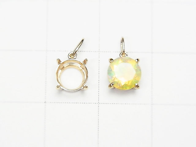 [Video][Japan][K10 Yellow Gold] Pendant Frame (Prong Setting) Round Faceted 6mm 1pc