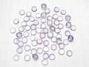 [Video]High Quality Amethyst AAA Round Faceted Cabochon 6x6mm 5pcs