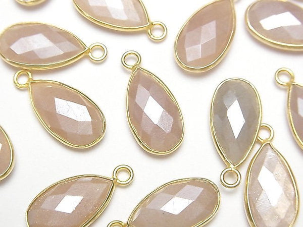 Bezel Setting, Moonstone, Pear Shape Gemstone Beads