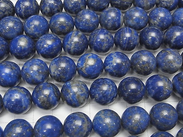 Lapislazuli AA Round 14mm half or 1strand beads (aprx.15inch/38cm)