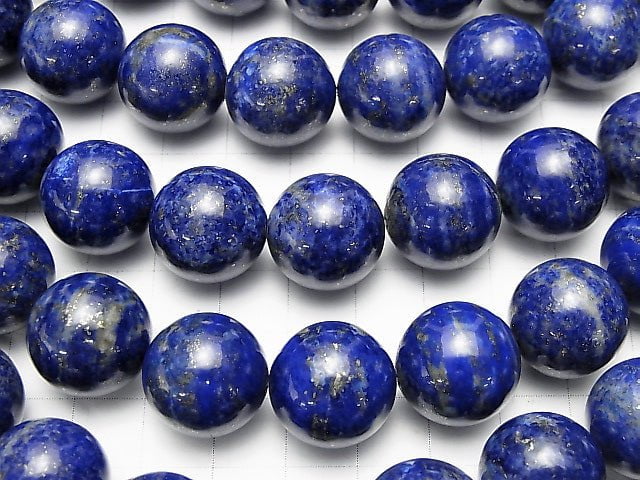 Lapislazuli AA Round 16mm half or 1strand beads (aprx.15inch/37cm)