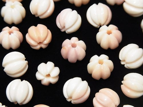 Mother of Pearl (Shell Beads), Pumpkin Shape Pearl & Shell Beads