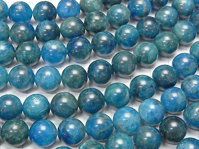 [Video] Blue Apatite AA+ Round 12mm half or 1strand beads (aprx.15inch/37cm)