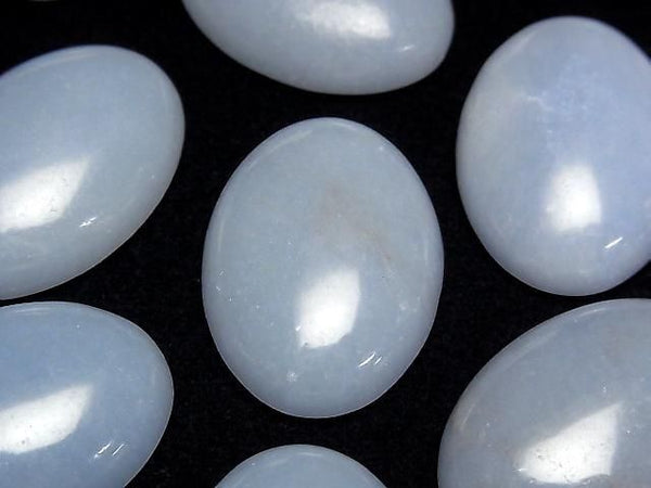 [Video] Angelite Oval Cabochon 30x22mm 2pcs