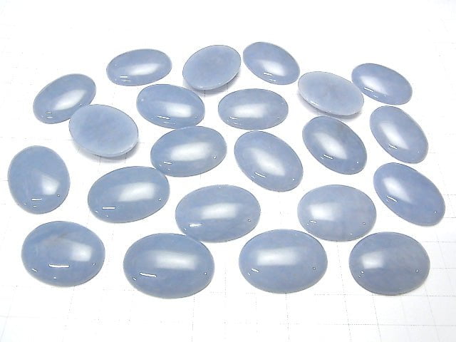 [Video] Angelite AAA Oval Cabochon 30x22mm 2pcs