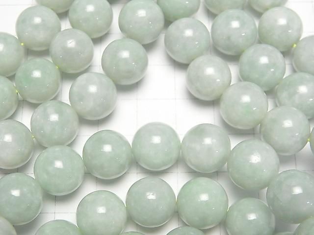 [Video] Burmese Jadeite AAA - Round 12mm Bracelet